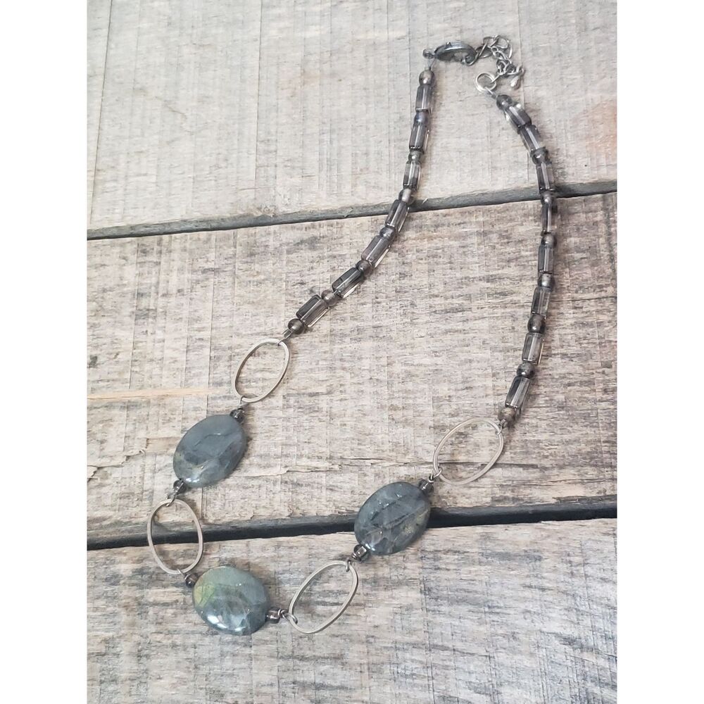 ARTISAN Beaded & Wire-Wrapped Stone And Glass Necklace